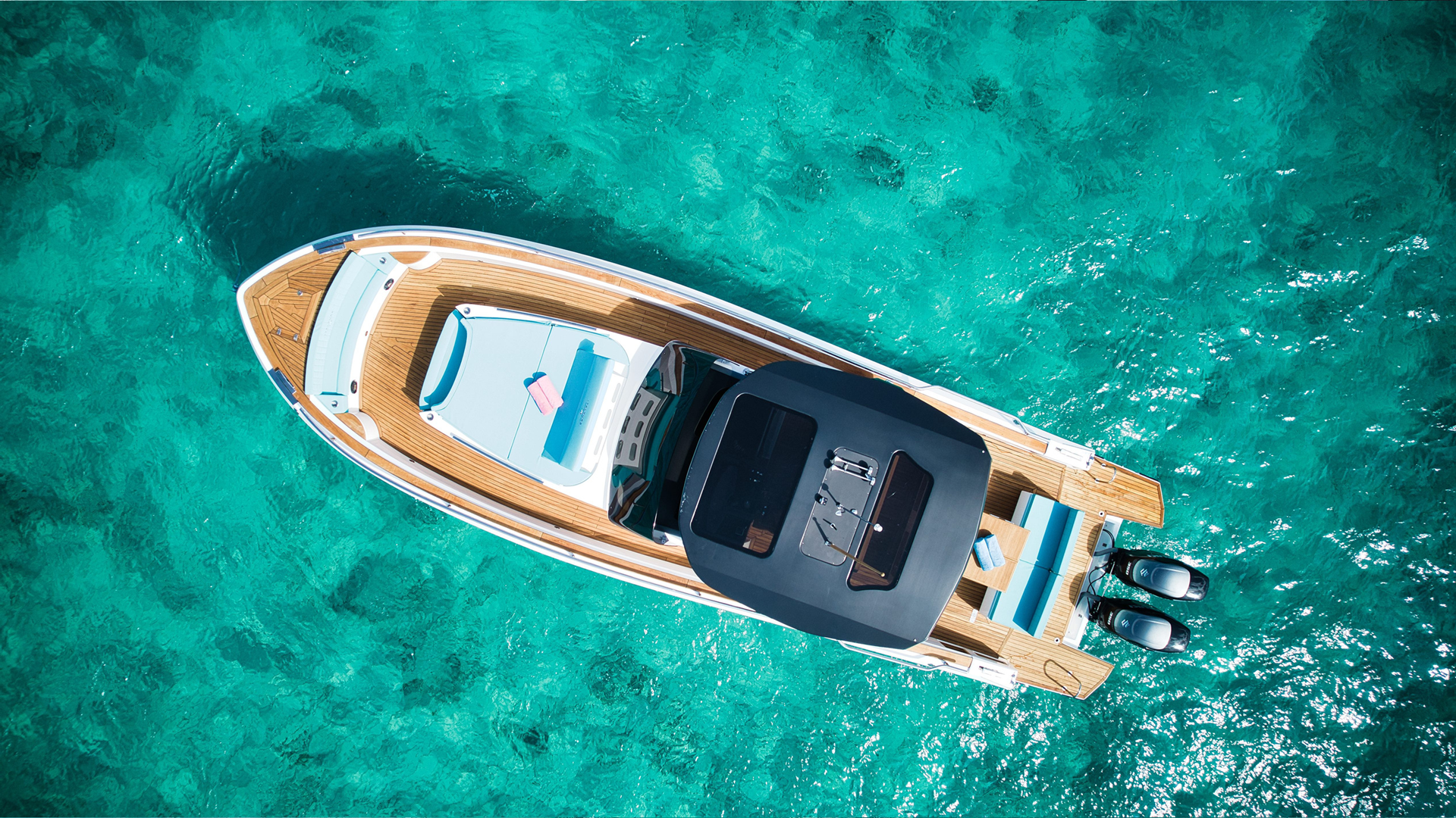 Ibiza Yacht Charter CRAM Italyure 40 Aerial