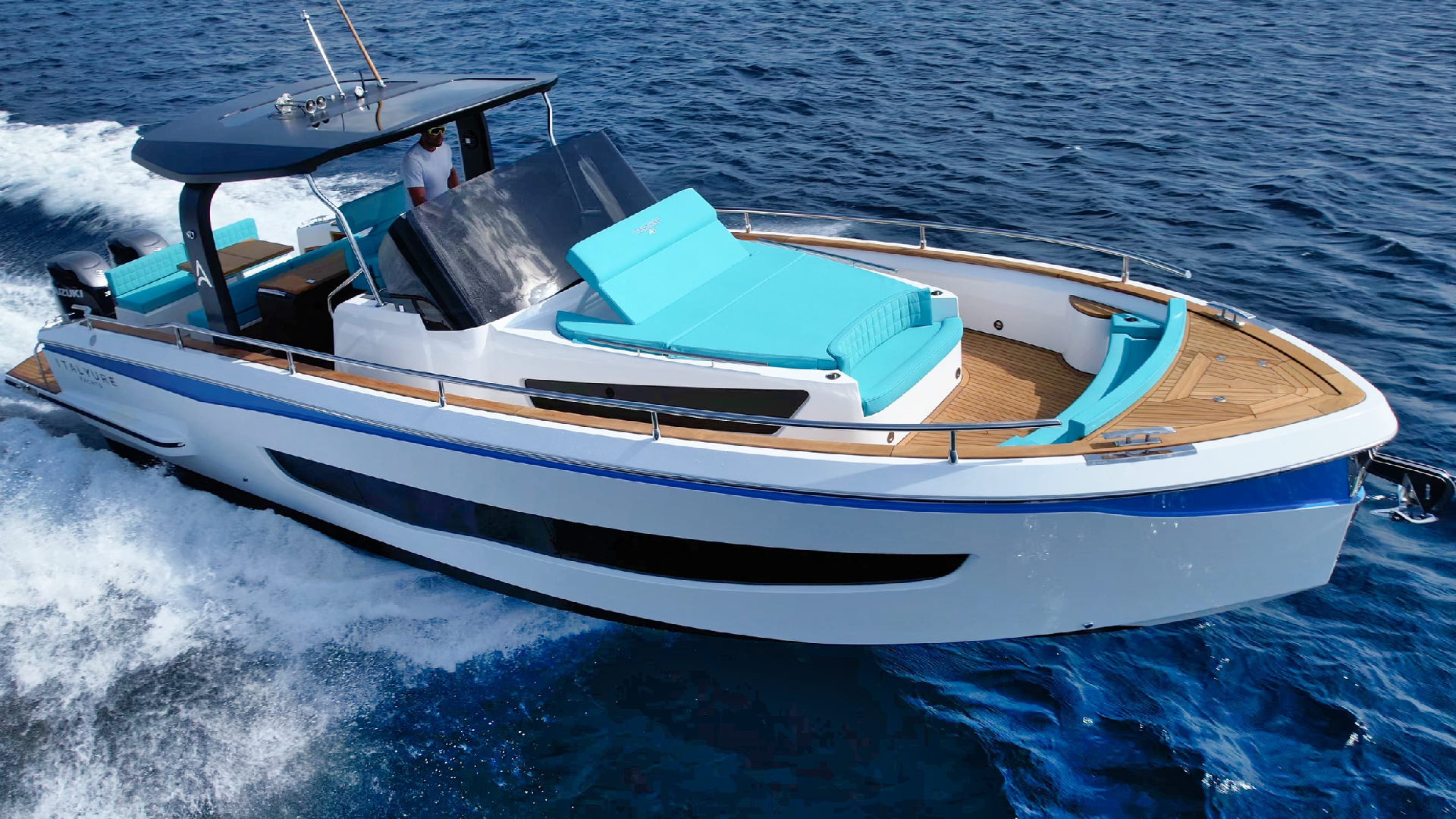 Ibiza Yacht Charter CRAM Italyure 40 Marina Botafoc Solarium