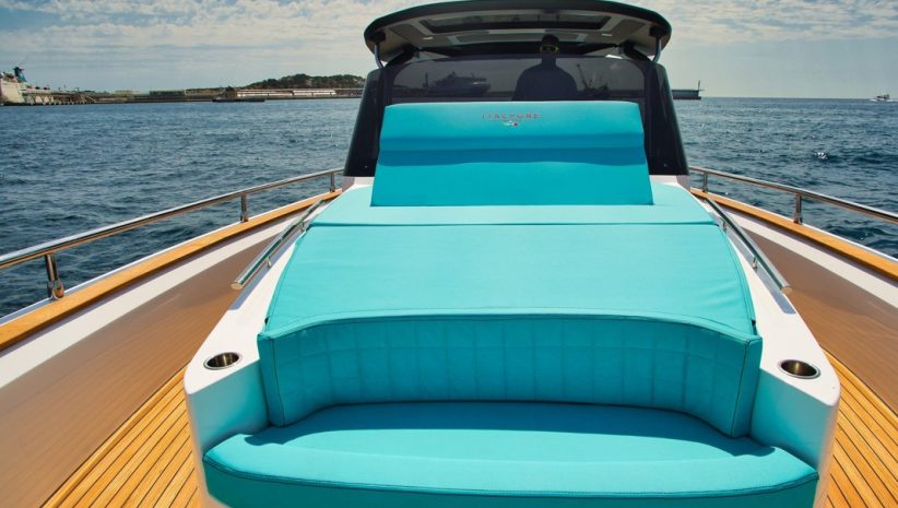 Ibiza Boat Charter CRAM Italyure 40 Bow Solarium