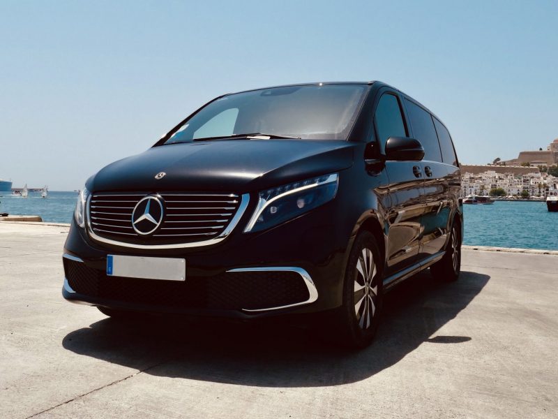 Luxury Car Rental Ibiza Mercedes V Class Frontal